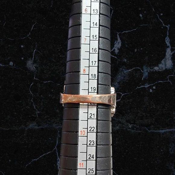 Womens Crystal Filled Hearts Ring, Silver Tone, Size 9, Fair Condition - Picture 7 of 10